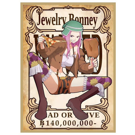 One Piece Jewelry Bonney Matte Card Sleeve for EDH MTG Flesh and Blood Pokémon One Piece Digimon Lorcana