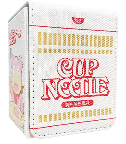 PU Slowpoke Cup Noodle Deck box for Pokemon Lorcana MTG Duel Master Vanguard One Piece Union Arena Digimon Sorcery Weiss